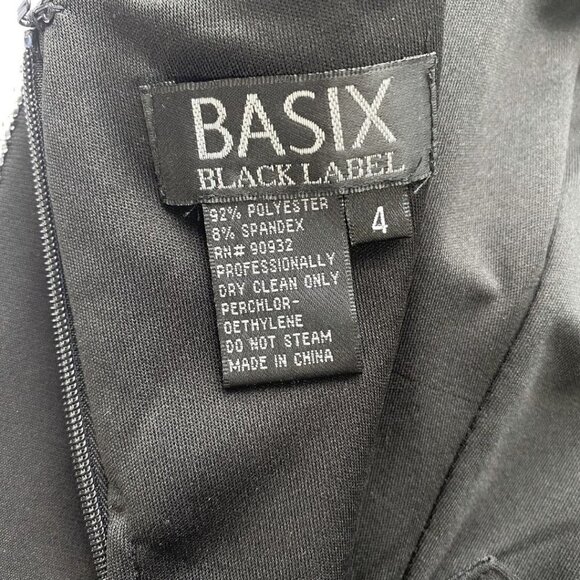NWT BASIX BLACK LABEL KITSON BLACK SILVER METALLIC MINI PARTY DRESS - 4 - Picture 6 of 11